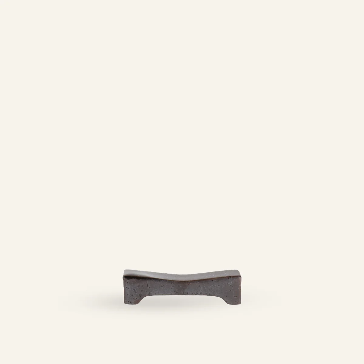 Repose baguettes faïence fine Minoyaki "kurobuki"