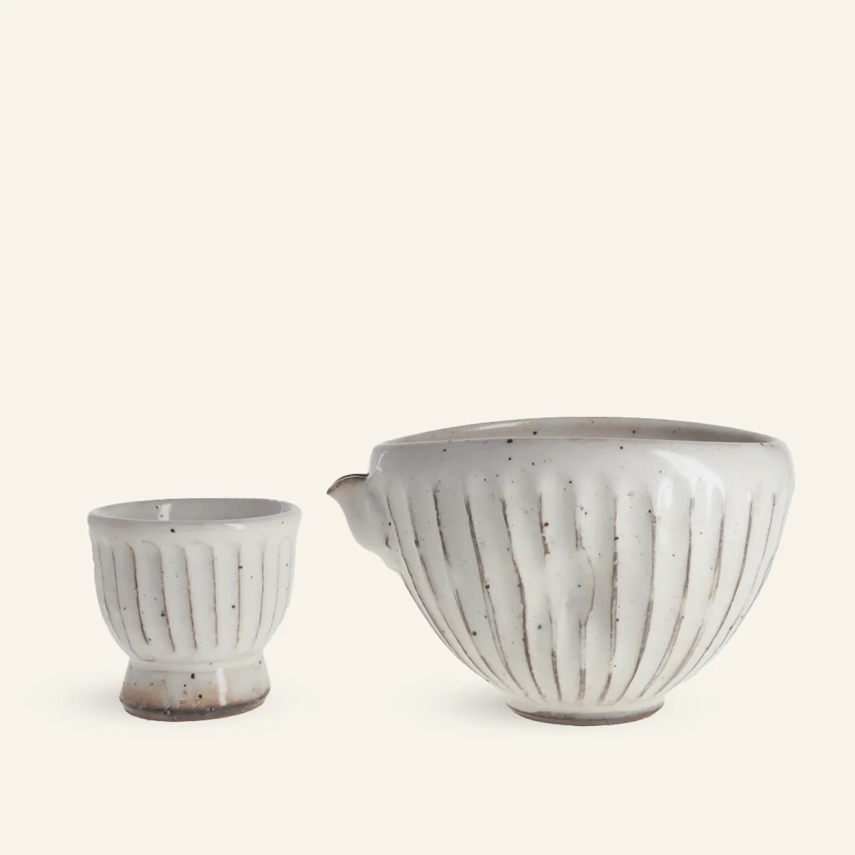 Carafe à saké céramique Minoyaki "konabiki" - Image 2