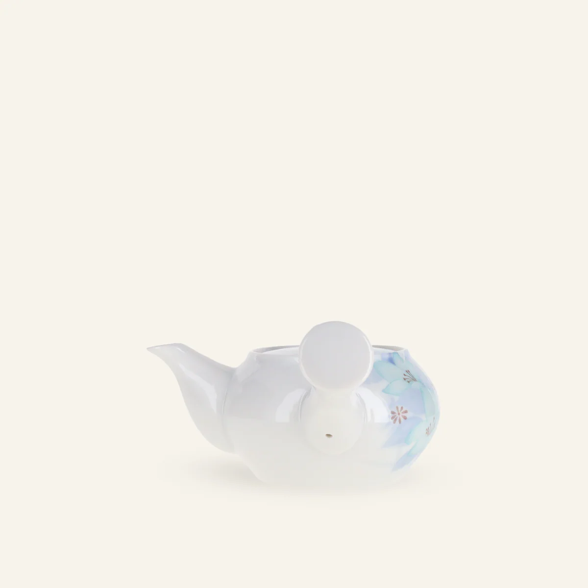 Théière traditionnelle Kyusu en porcelaine Minoyaki "tsuwano"