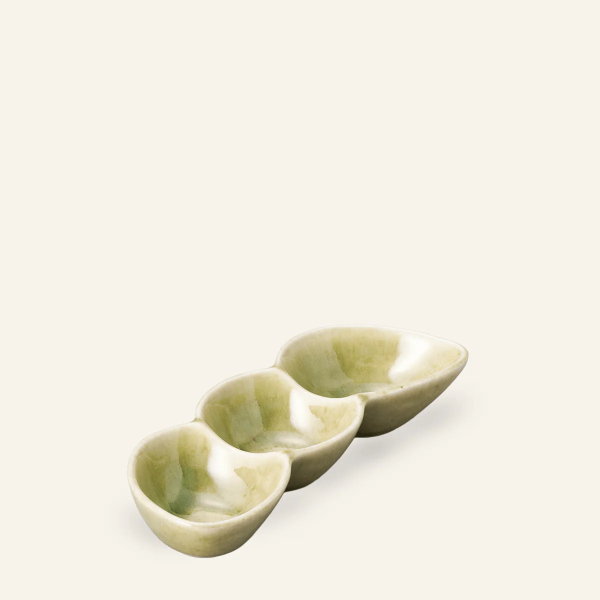Trois petites coupelles faïence fine Minoyaki "kemushi"
