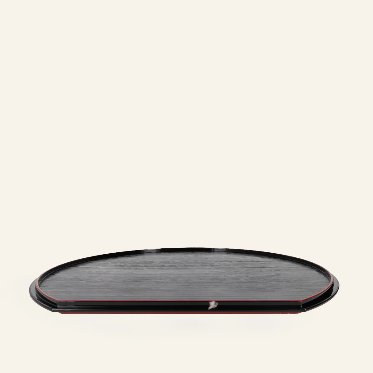 Plateau noir en résine "hangetsu"