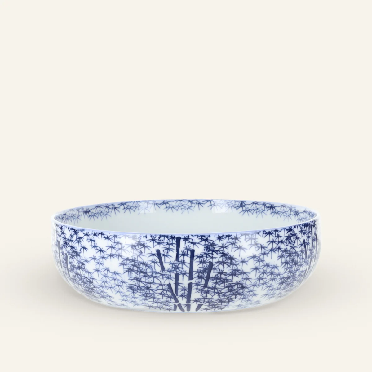 Grande assiette creuse en porcelaine Hasamiyaki "Wakatake"