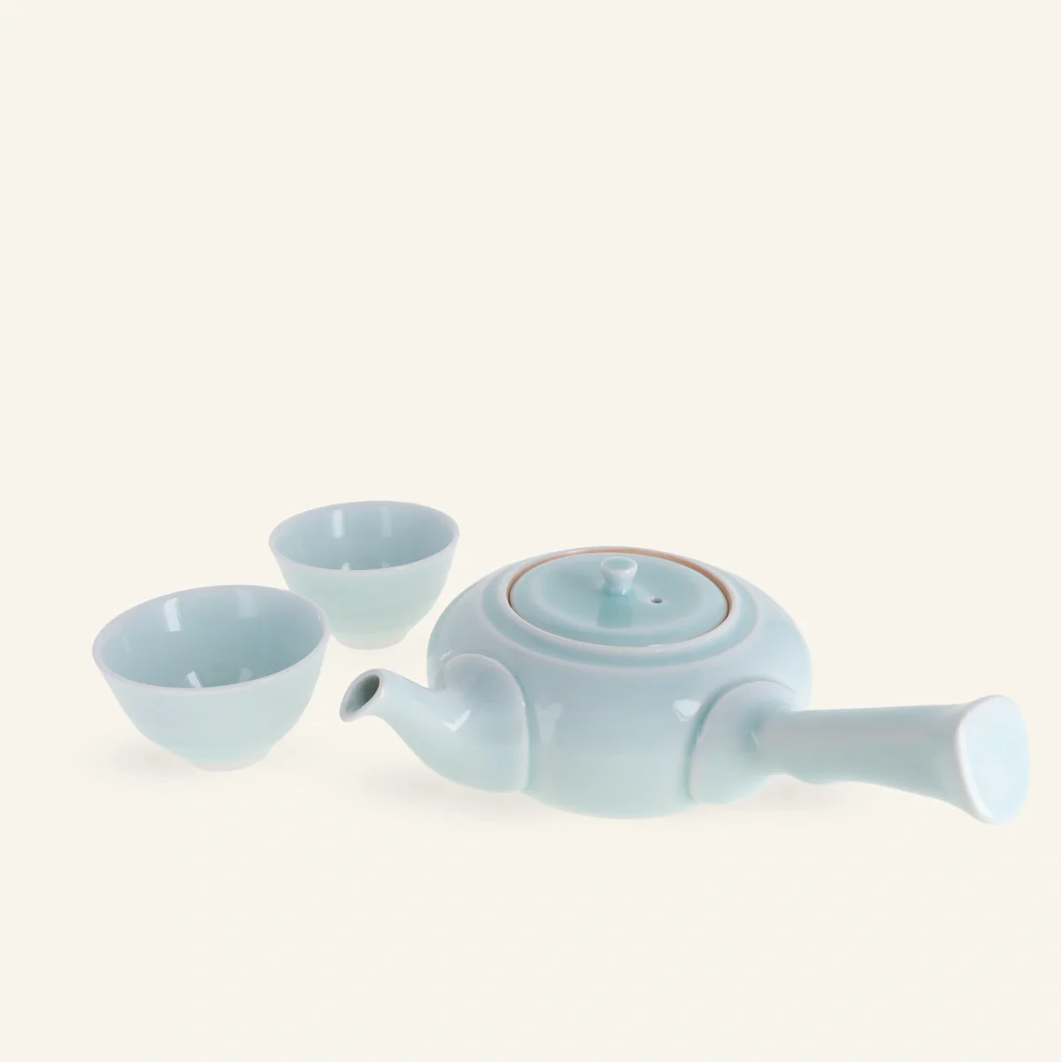 Service à thé traditionnel en porcelaine Hasamiyaki "seiji" 325ml - Image 2