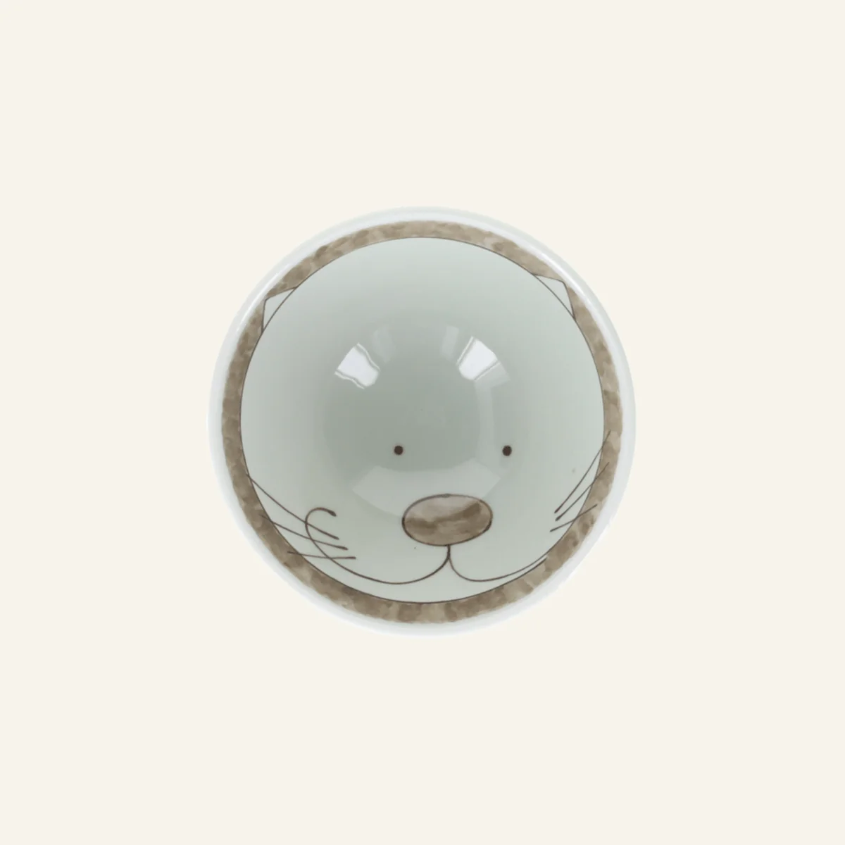 Bol Ă riz en porcelaine Hasamiyaki "neko karakusa" - Image 2