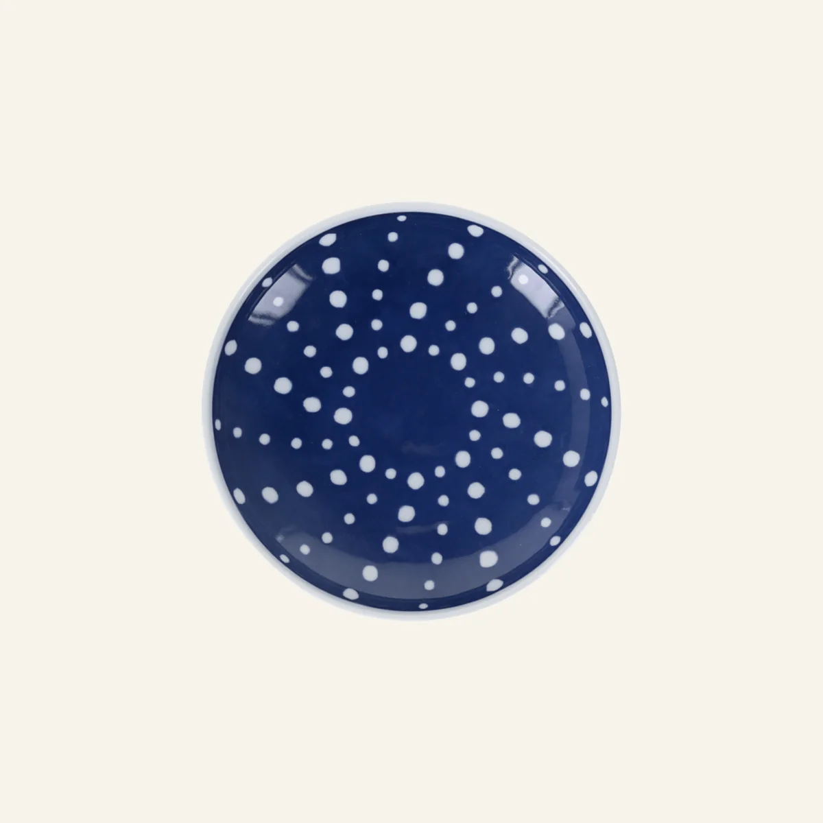 Petite assiette en porcelaine Hasamiyaki "somenuki shibori"