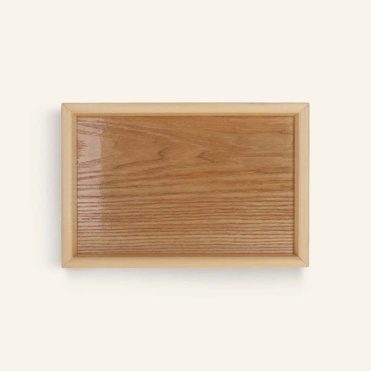 Plateau en pin rectangulaire antidérapant