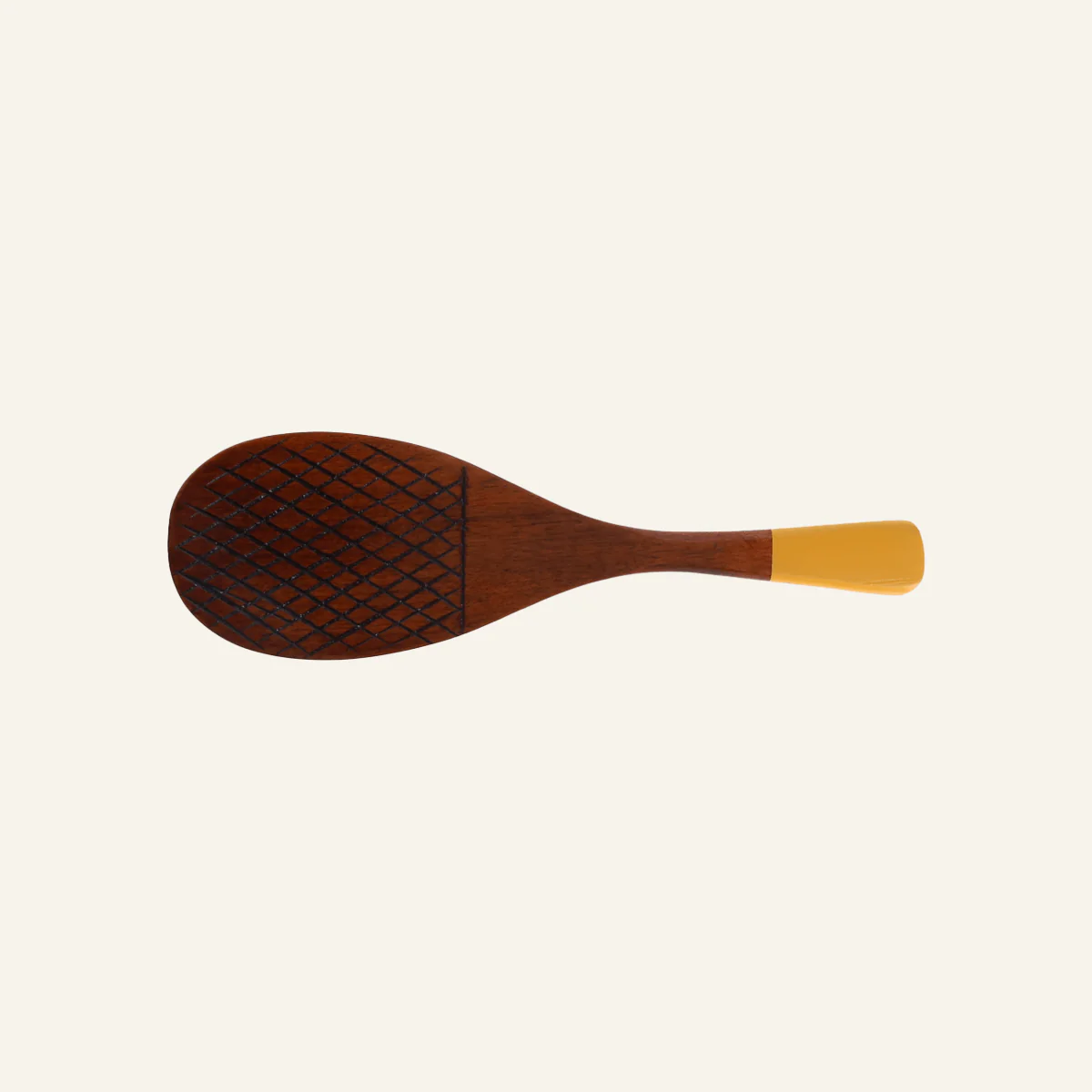 Spatule Ă riz Shamozi en bois de lithocarpus glaber - Image 2