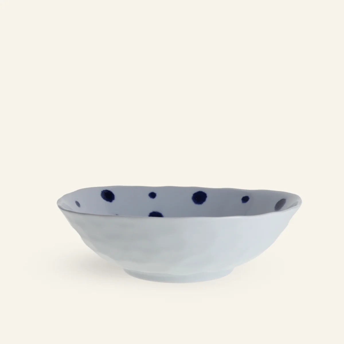 Bol Ă nouilles en porcelaine Hasamiyaki "Indigo Mizutama"