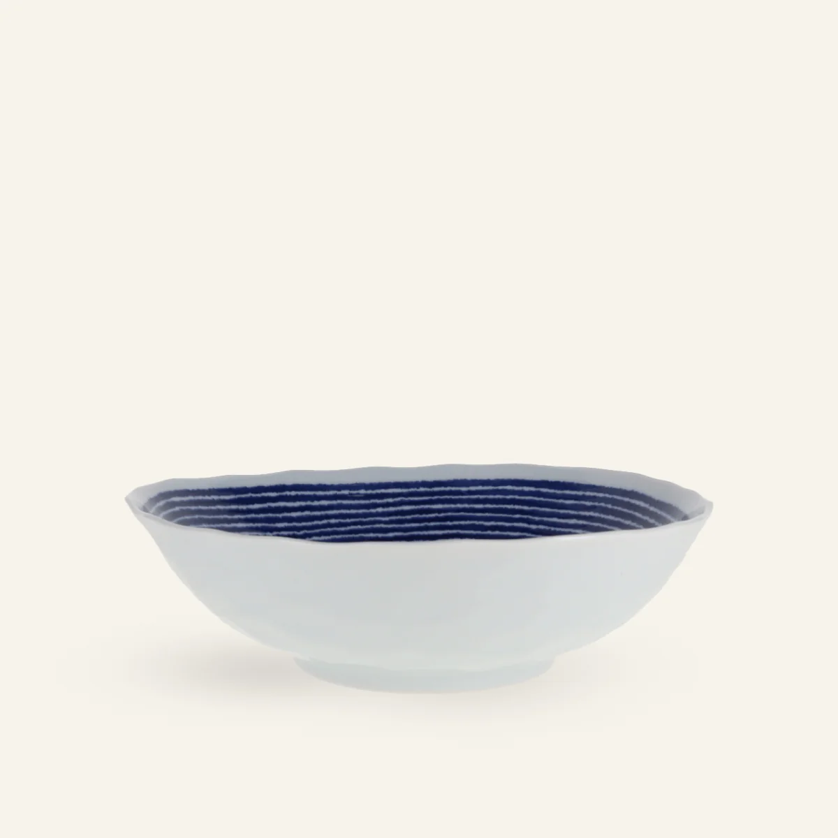 Bol Ă nouilles en porcelaine Hasamiyaki "Indigo Komasuji"
