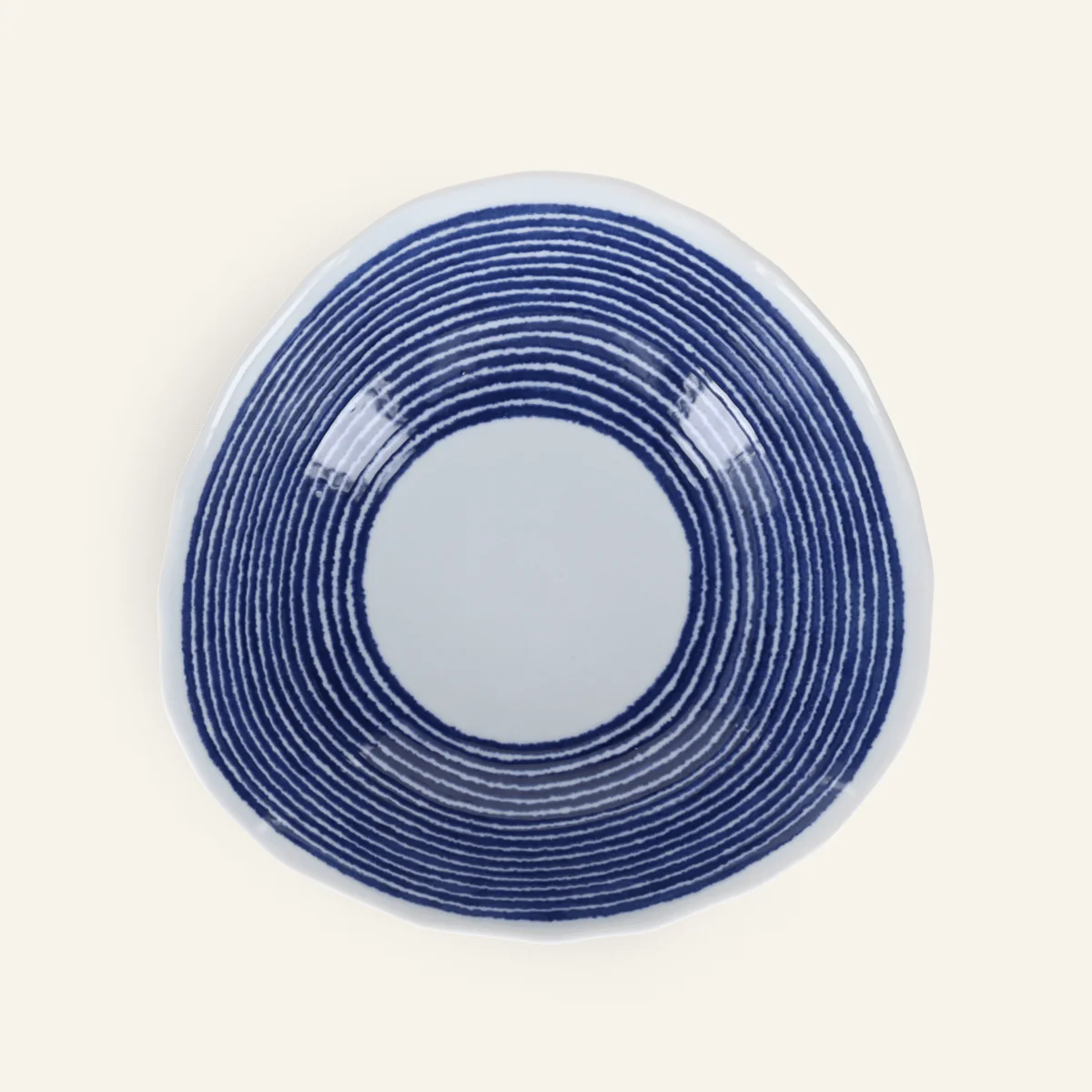 Bol Ă nouilles en porcelaine Hasamiyaki "Indigo Komasuji" - Image 2