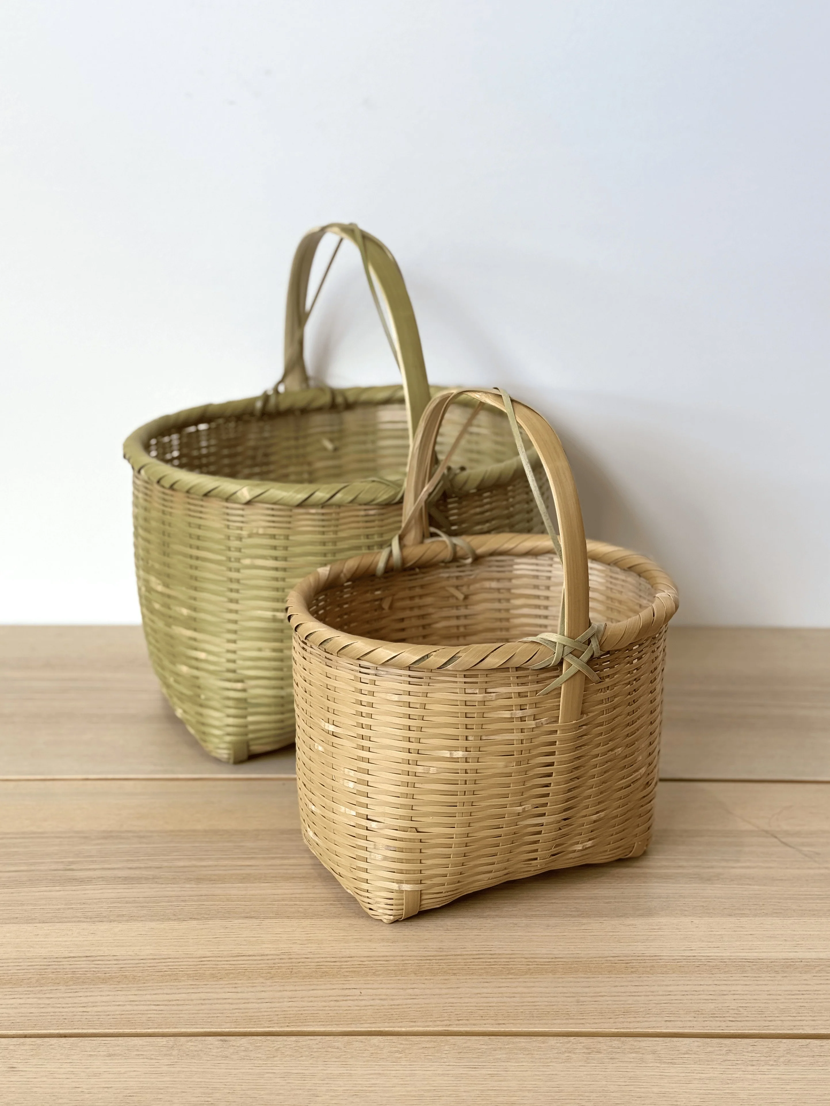Panier à courses en bambou Kaimono Kago - Grand (Ø30cm) - Image 3