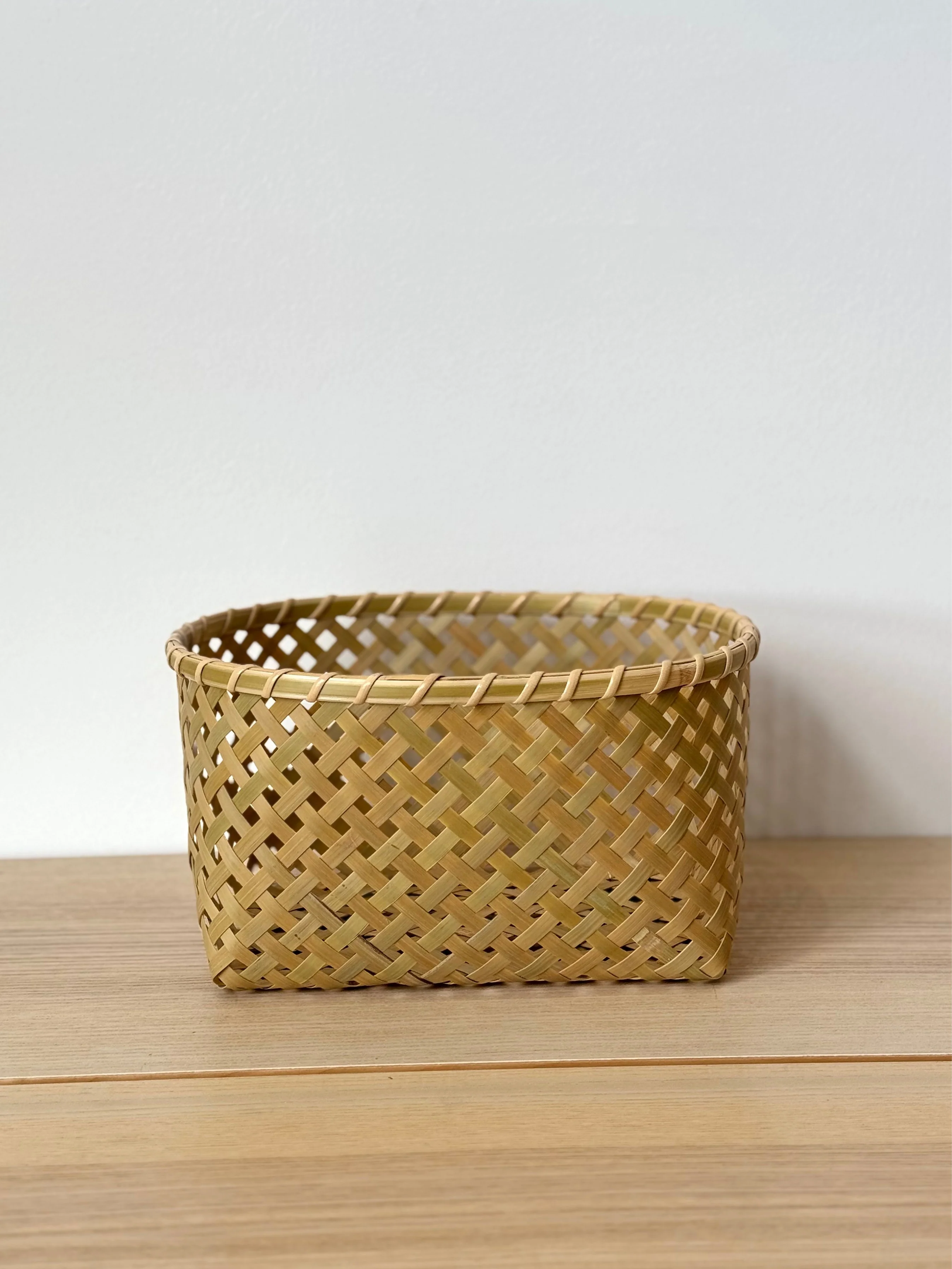 Corbeille ovale en bambou Yotsume - Grand (Ă27cm) - Image 2