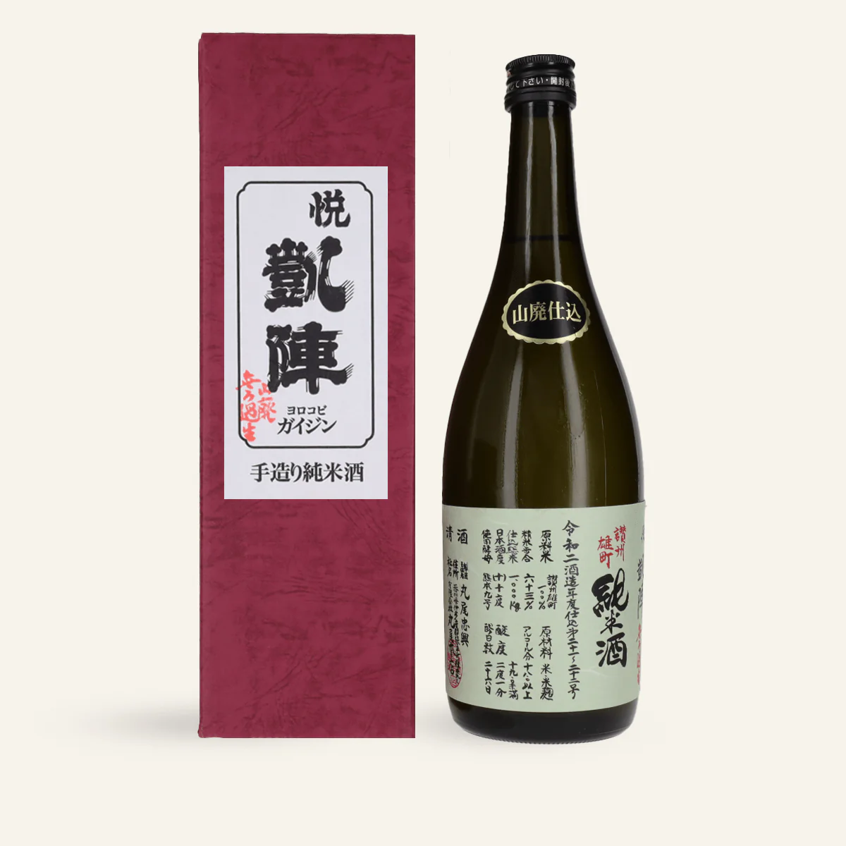 Saké Gaijin Yamahai Junmai Sanshu-Omachi 720ml (17,5% vol.)