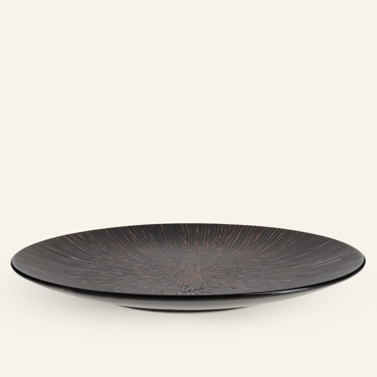 Grande assiette faïence fine Minoyaki "kizami"