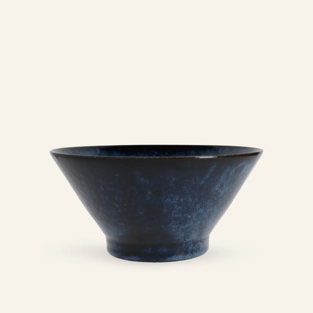 Bol à donburi bleu faïence fine Minoyaki "saphir"