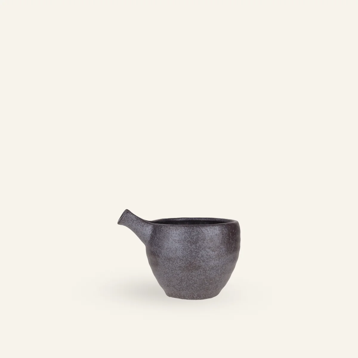 Carafe à saké faïence fine Minoyaki "tetsu"
