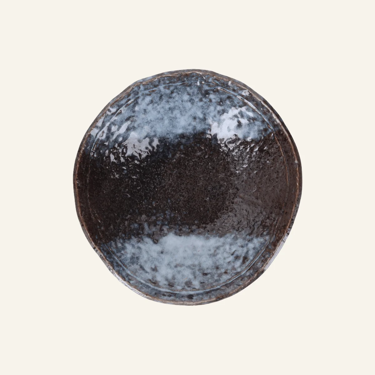 Petite assiette creuse faïence fine Minoyaki "kagami" - Image 2