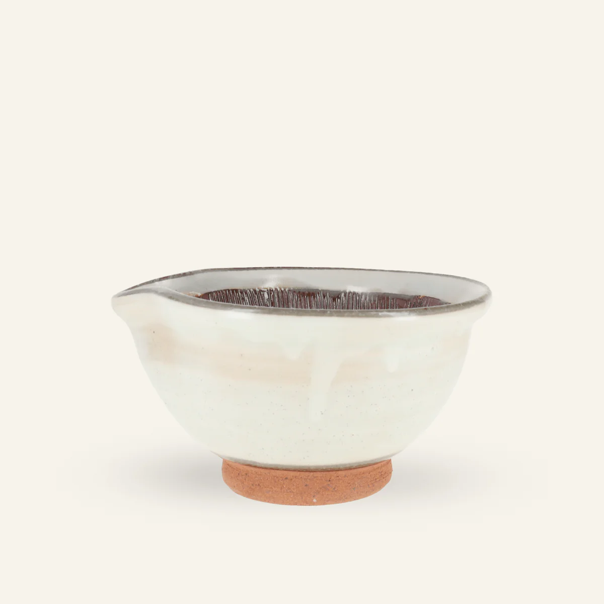 Grand mortier japonais Suribachi céramique Minoyaki "konabiki"