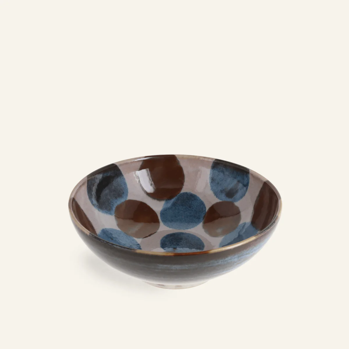 Bol à nouilles en porcelaine Minoyaki "Tenda", teintes inspirées d'Okinawa - Image 2