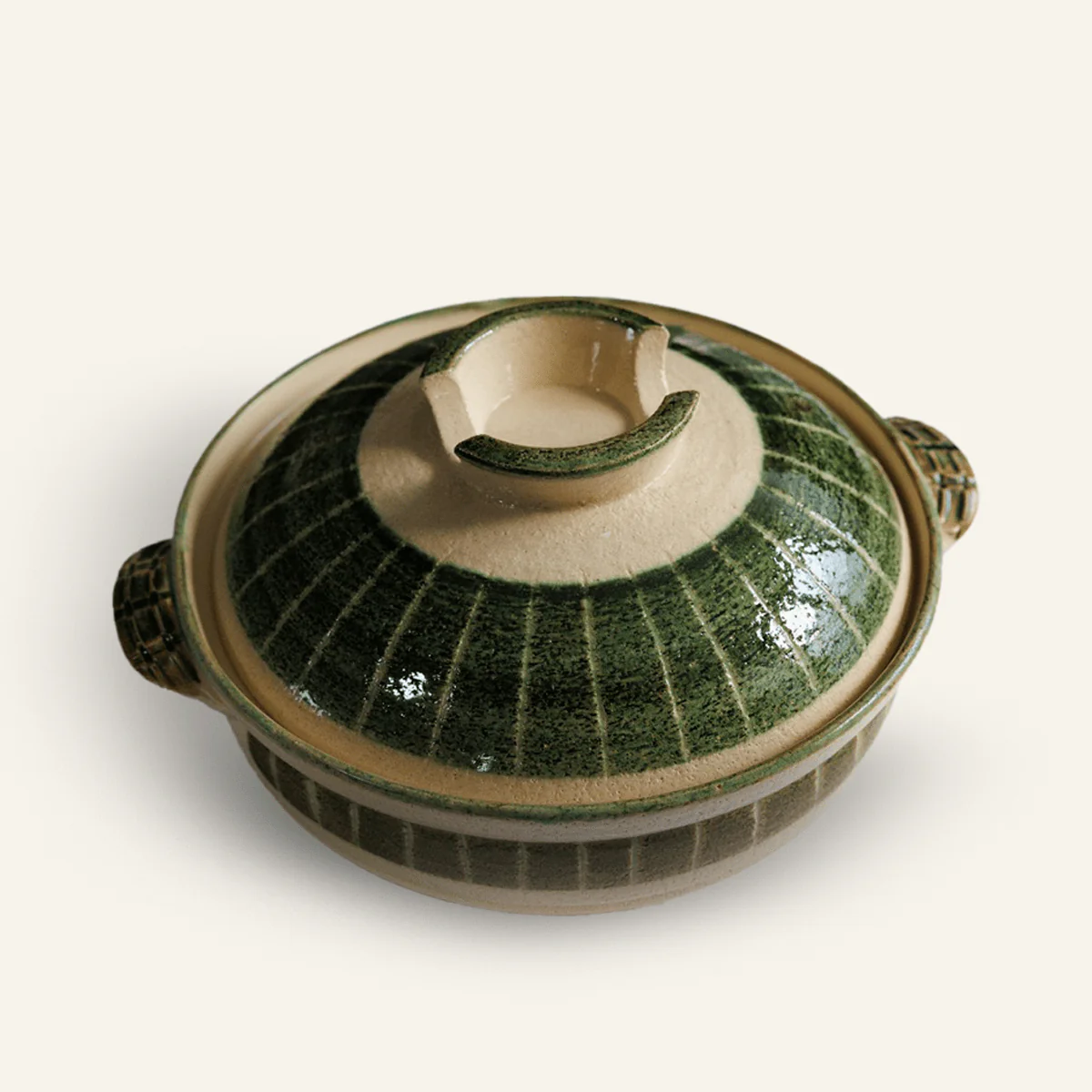 Cocotte verte en grĂšs "Donabe" - Image 3