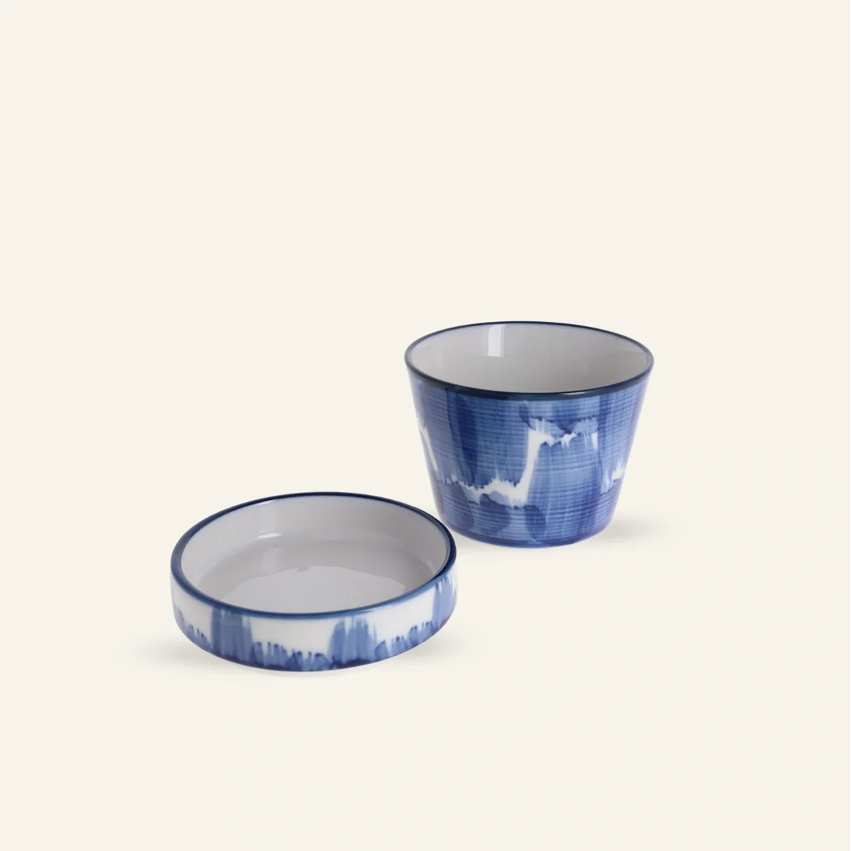 Coupelle en porcelaine bleue "Haké" - Image 2